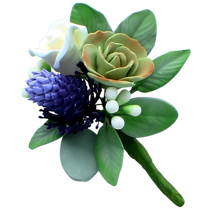 Thistle and Rose Spray