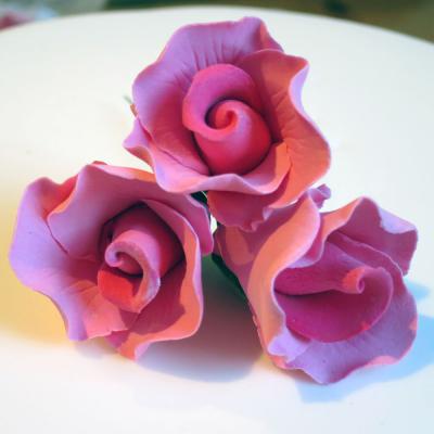 Vintage Hot Pink Sugar Roses