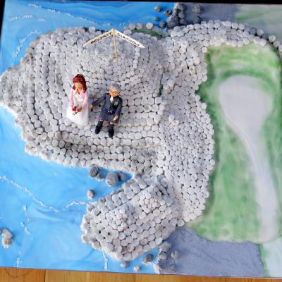Giant's Causeway Wedding Cake.