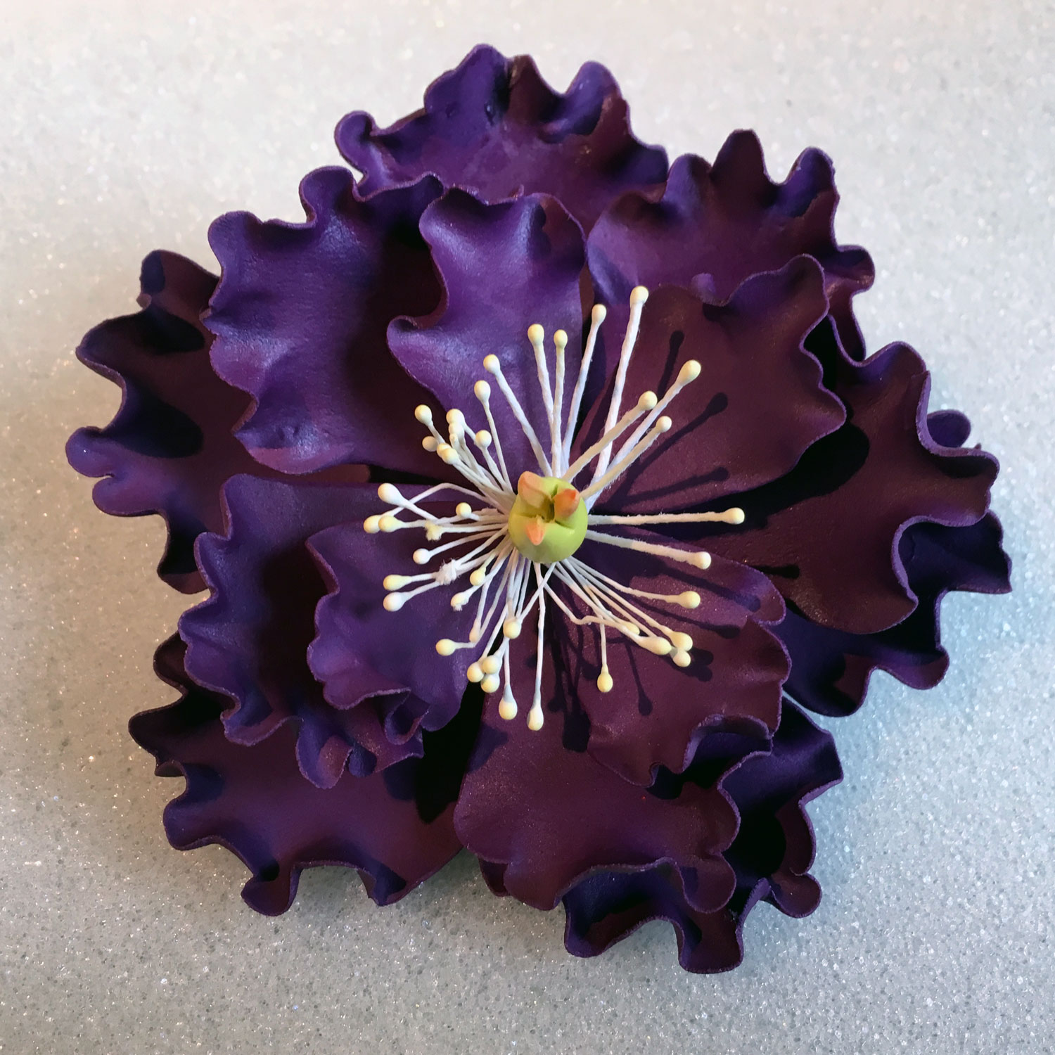 Cadbury's Purple Medium Peony Rose Head