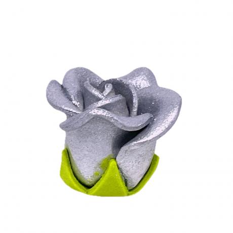 Silver Sugar Rose Head
