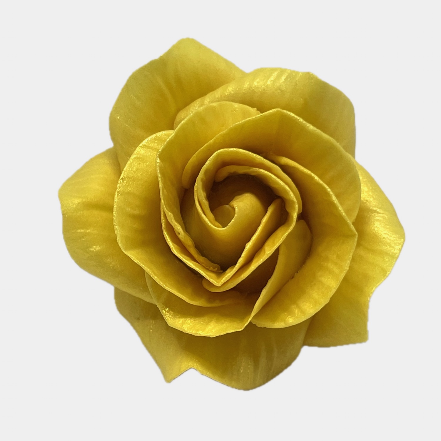 Large Lustred Gold Sugar Rose