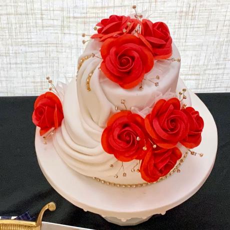 Vibrant Orange Handcrafted Roses