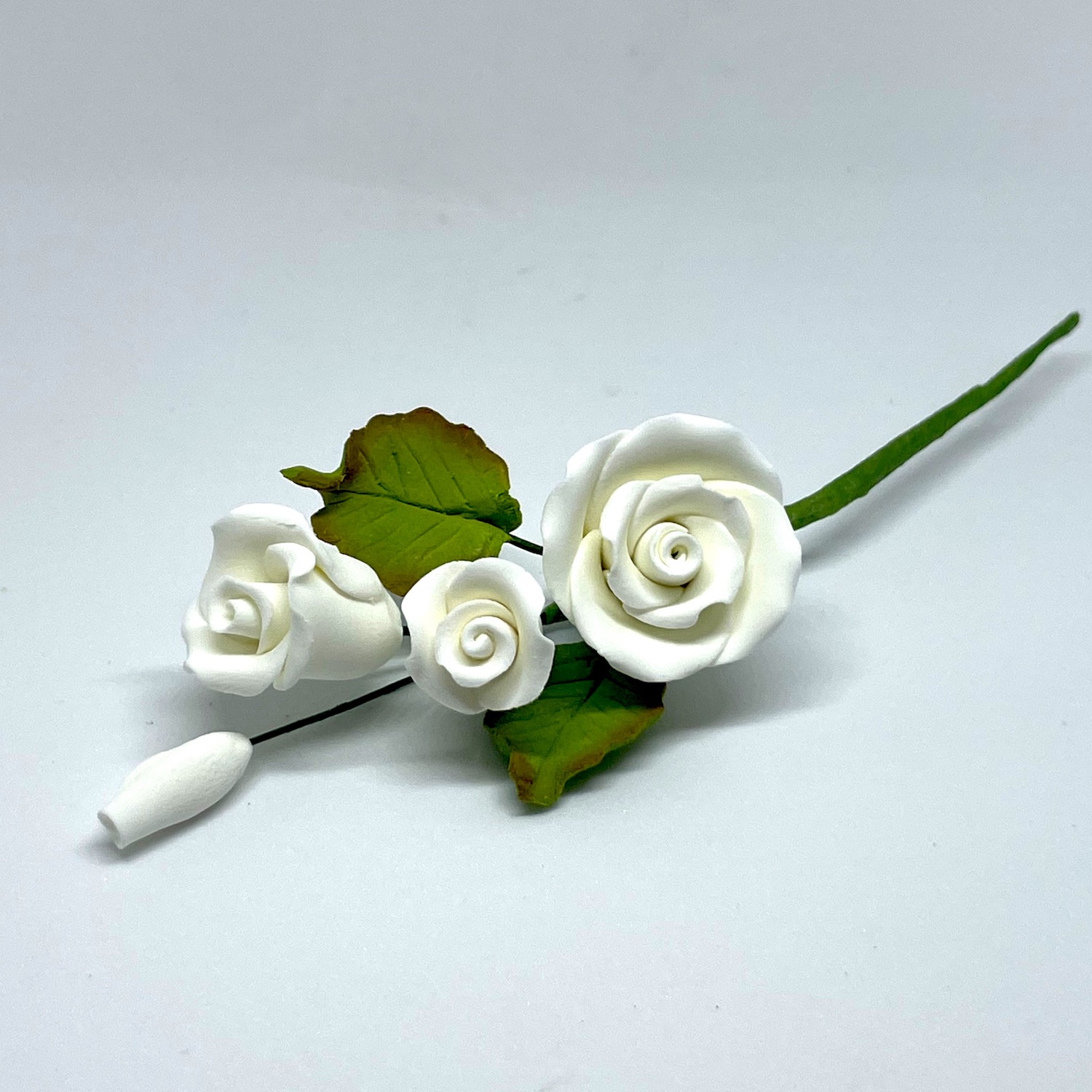 Small White Rose Spray
