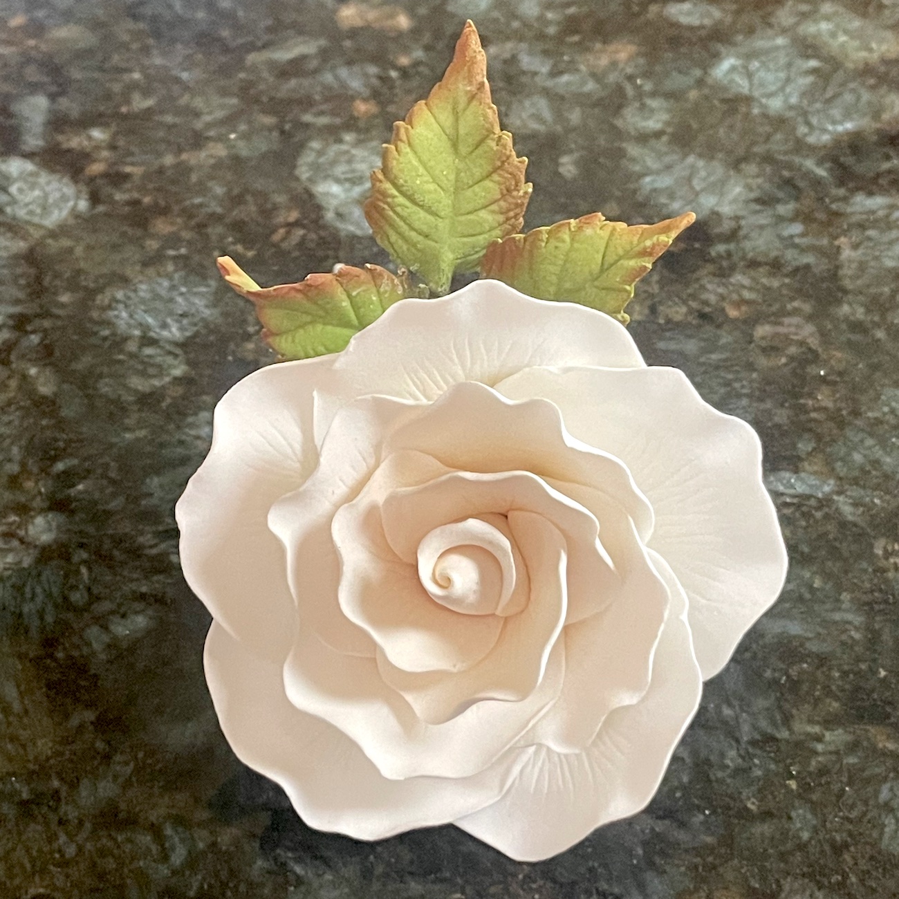 Giant Bridal White Sugar Rose Spray