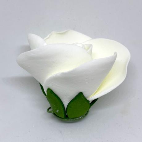 Wired White Sugar Rose Head