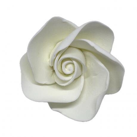 White Sugar Rose Head