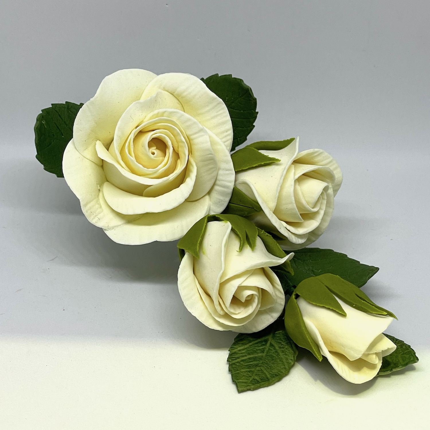 Ivory Sugar Rose Spray