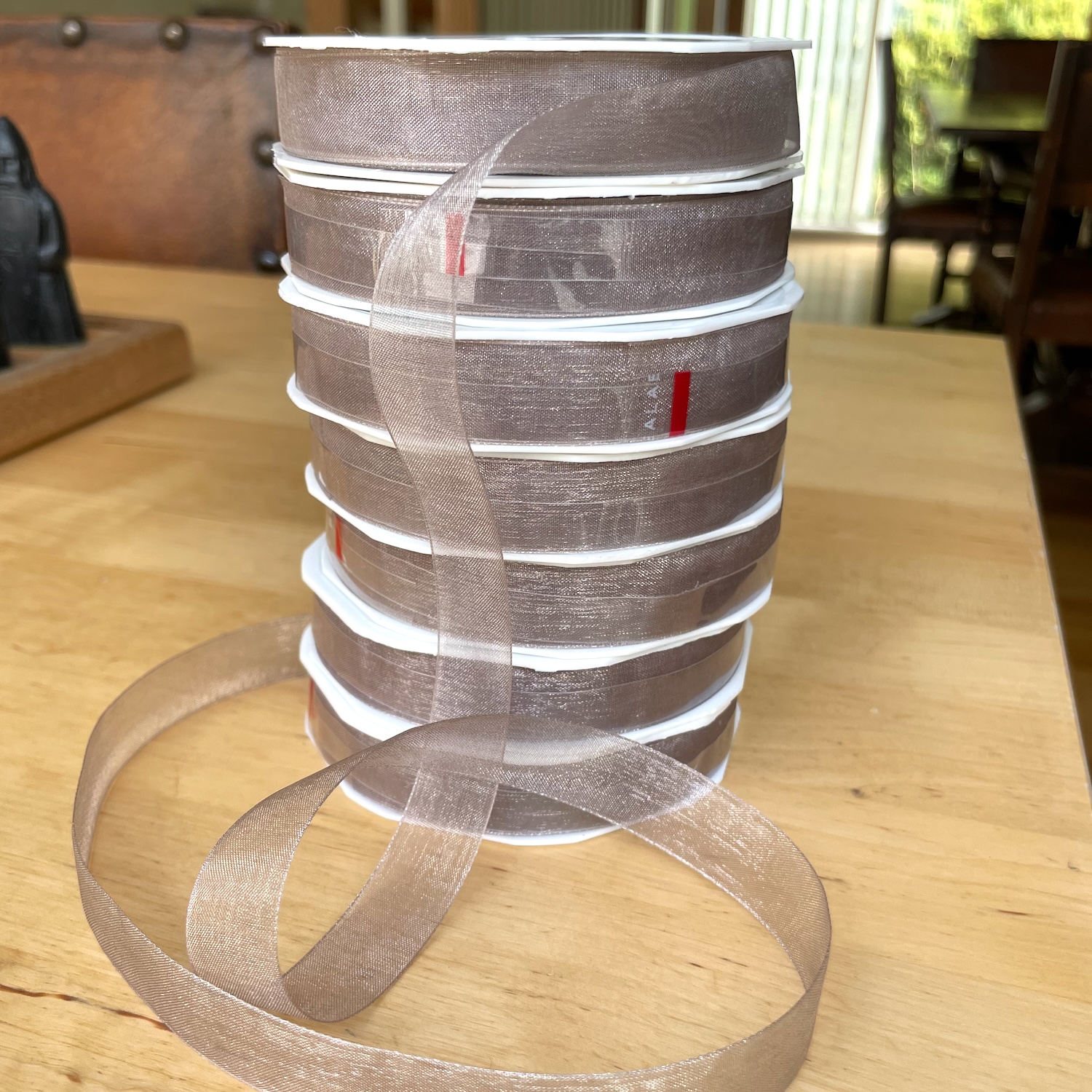 Woven Edge Organza Ribbon