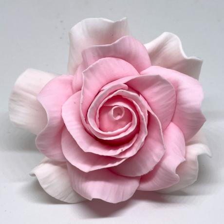 Handcrafted Vintage Pink Sugar Rose