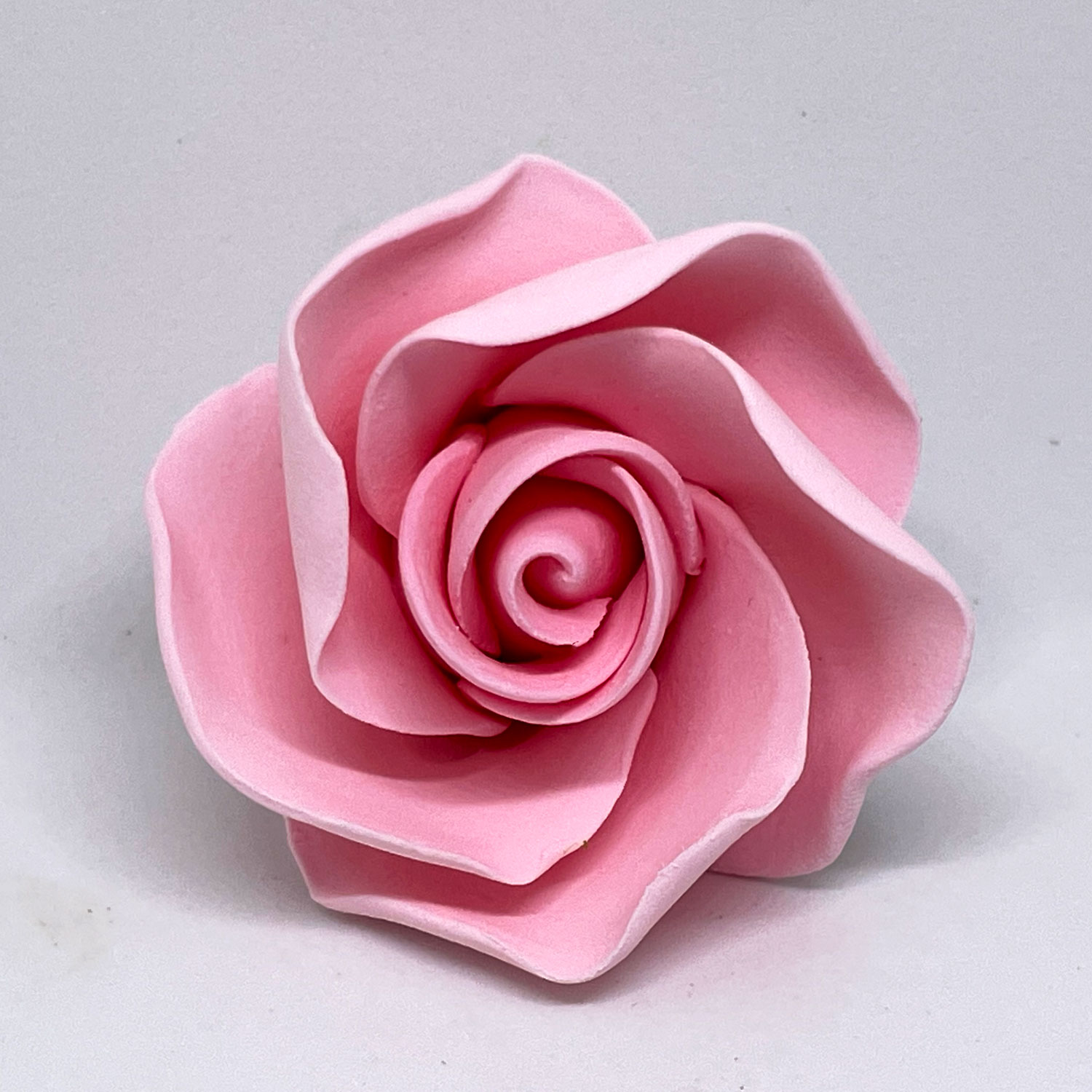 Open Pink Sugar Rose Head