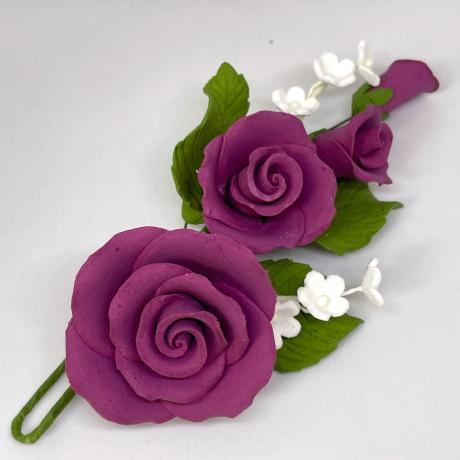 Burgundy Sugar Rose Spray