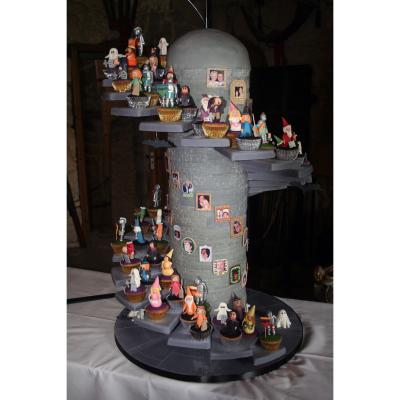 Spooky Castle Staircase Cake