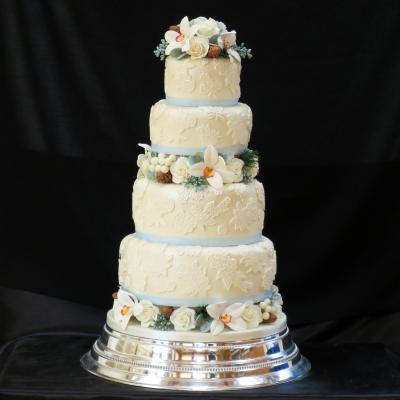 Four Tier Vintage Wedding Cake