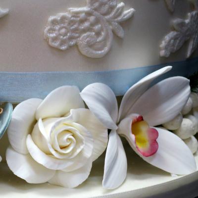 Sugar Orchids and Roses