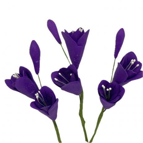 Purple Freesia Spray with Stamens