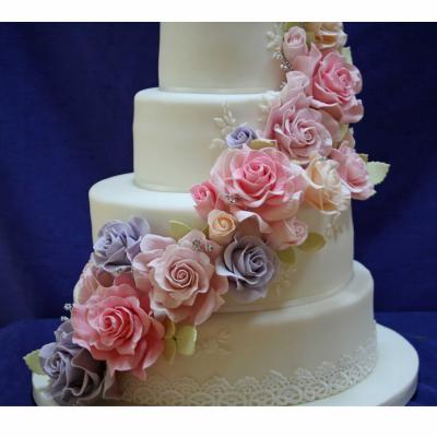 Pastel Shaded Sugar Roses.