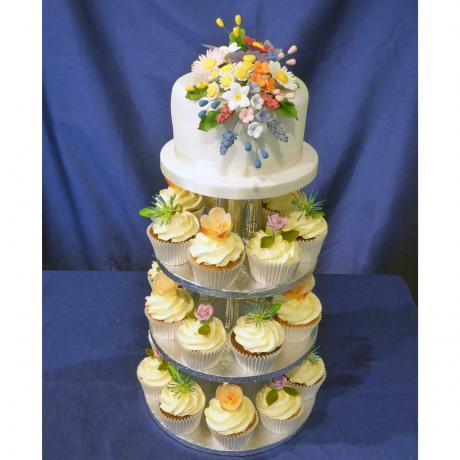 25 - 30 Wild Flower Cupcake Design 