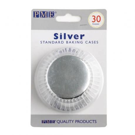 Silver Cupcake Cases