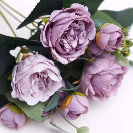 Purple Silk Peonies