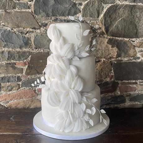 Rice Edible Paper Wedding Cake