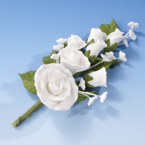 Valentine Rose and Forget-me-not Spray
