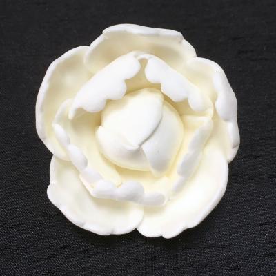 Ivory Peony Rose Head