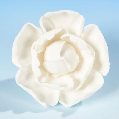 White Sugar Peony Rose Head