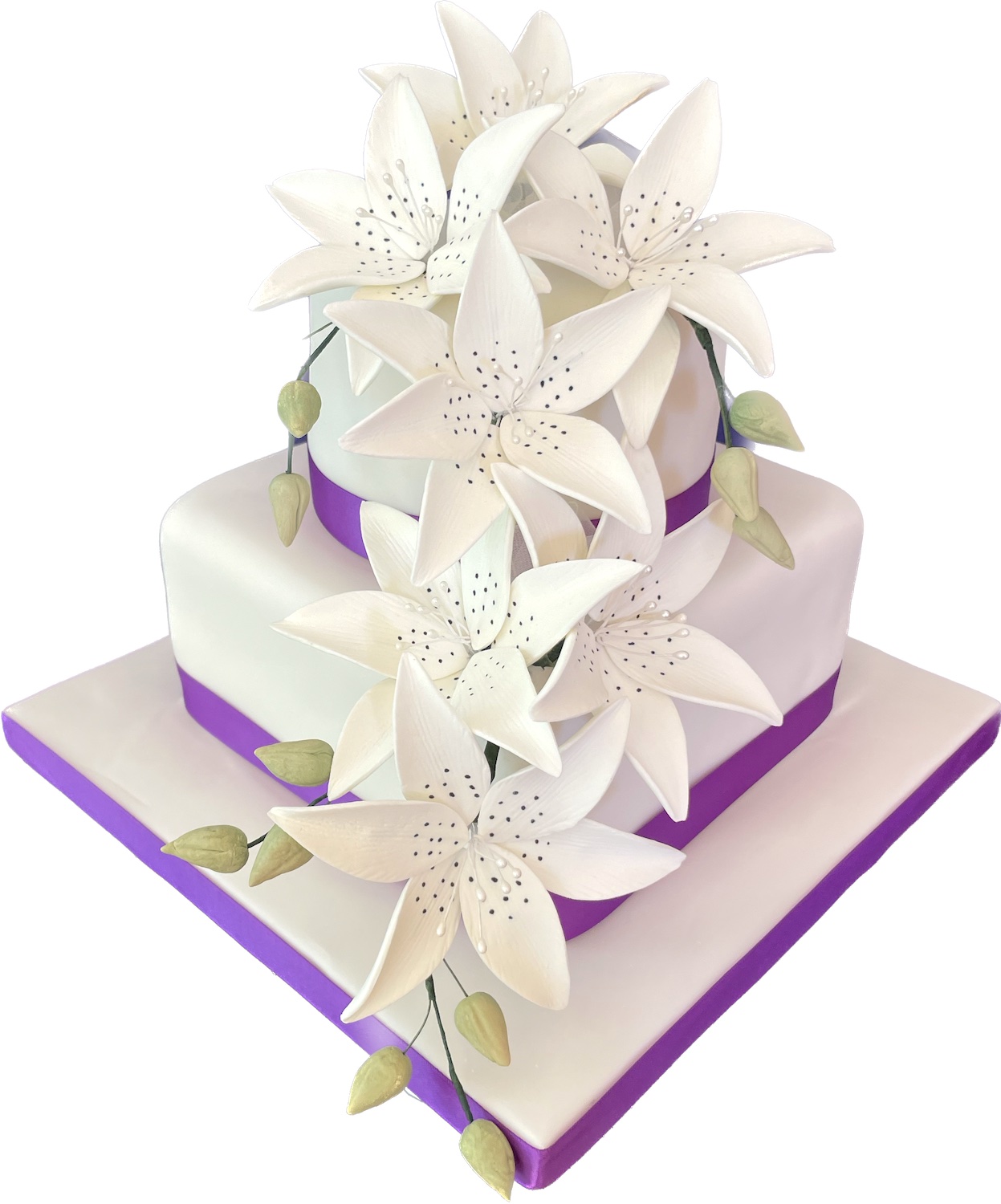 Gretna Tiger Lily Wedding Cake