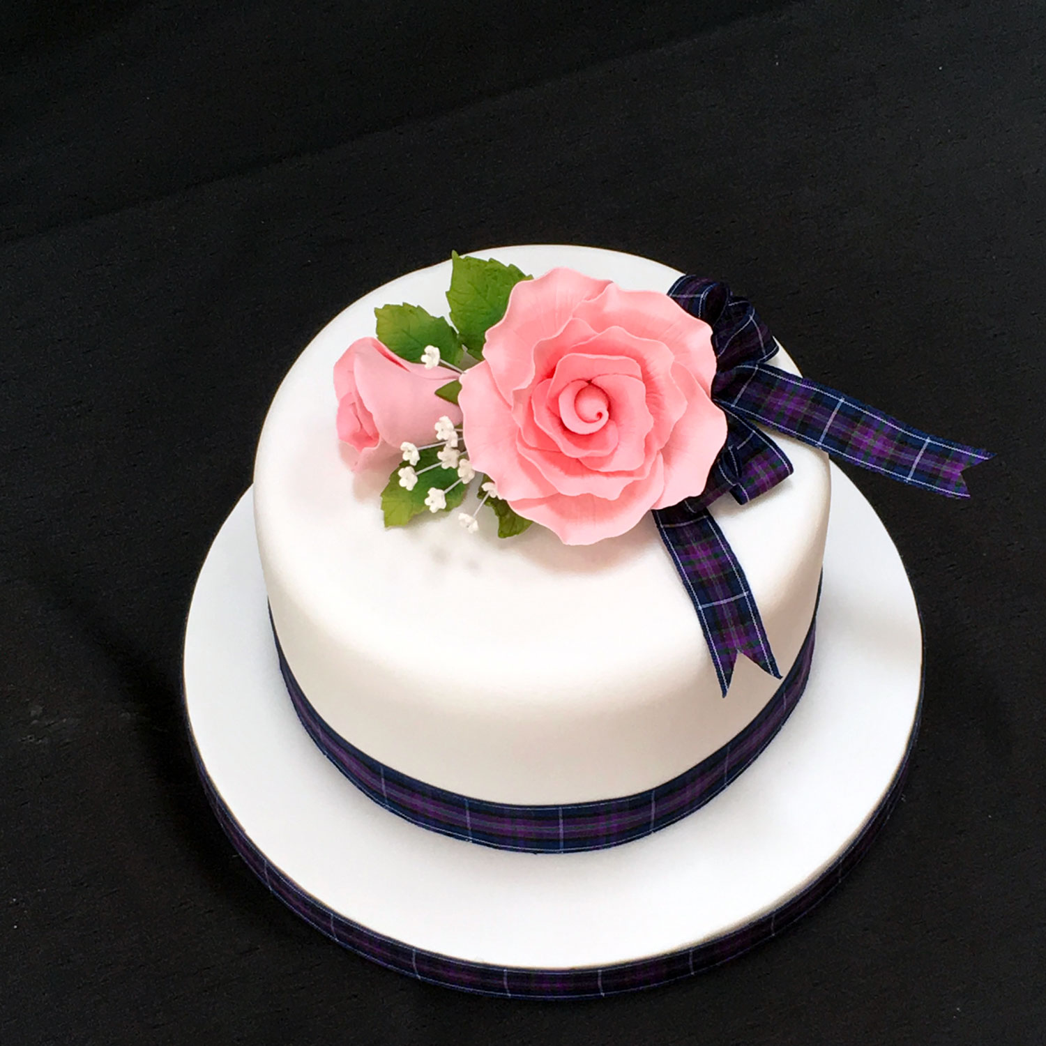 Vintage Rose Wedding Cake