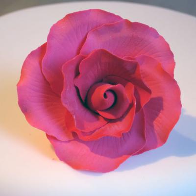 Vintage Red Sugar Rose Head