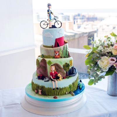 Topsy Turvey Wedding Cake