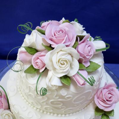 Sugar Rose Cake Topper.