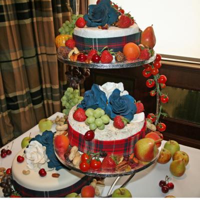 Cheese wrapped with Tartan Banding