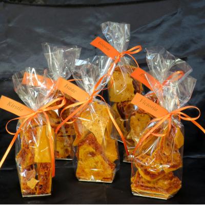 Cinder Toffee Wedding Favours.