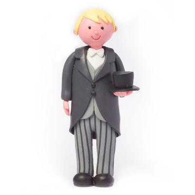 Blonde Claydough Groom Cake Topper