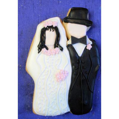 Bride and Groom Cookies