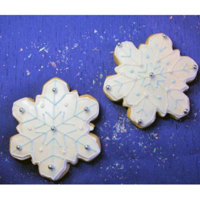 Snowflake Shaped Cookies