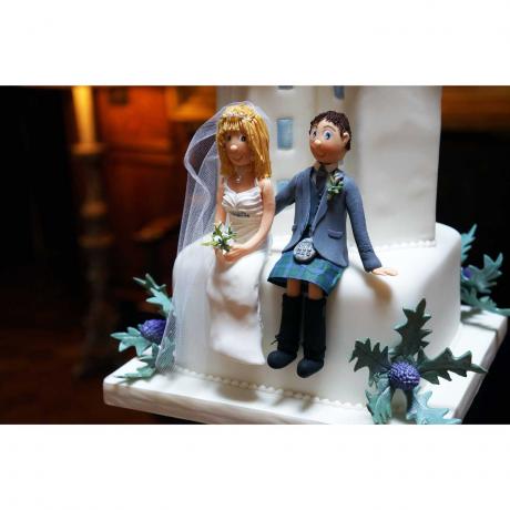 Personalised Bride and Groom Wedding Cake Toppers