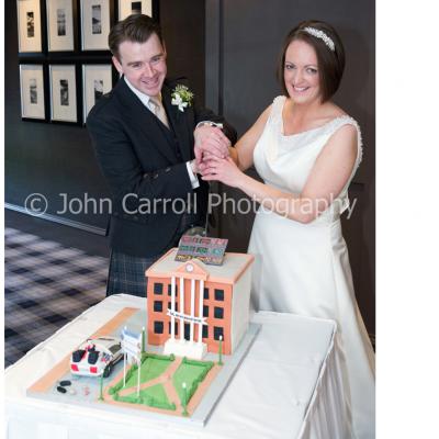 Mr & Mrs Gibson - Cake Cutting.