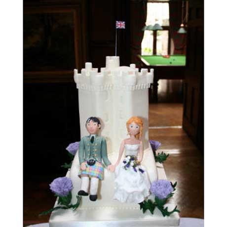 Personlaised bride and groom cake toppers