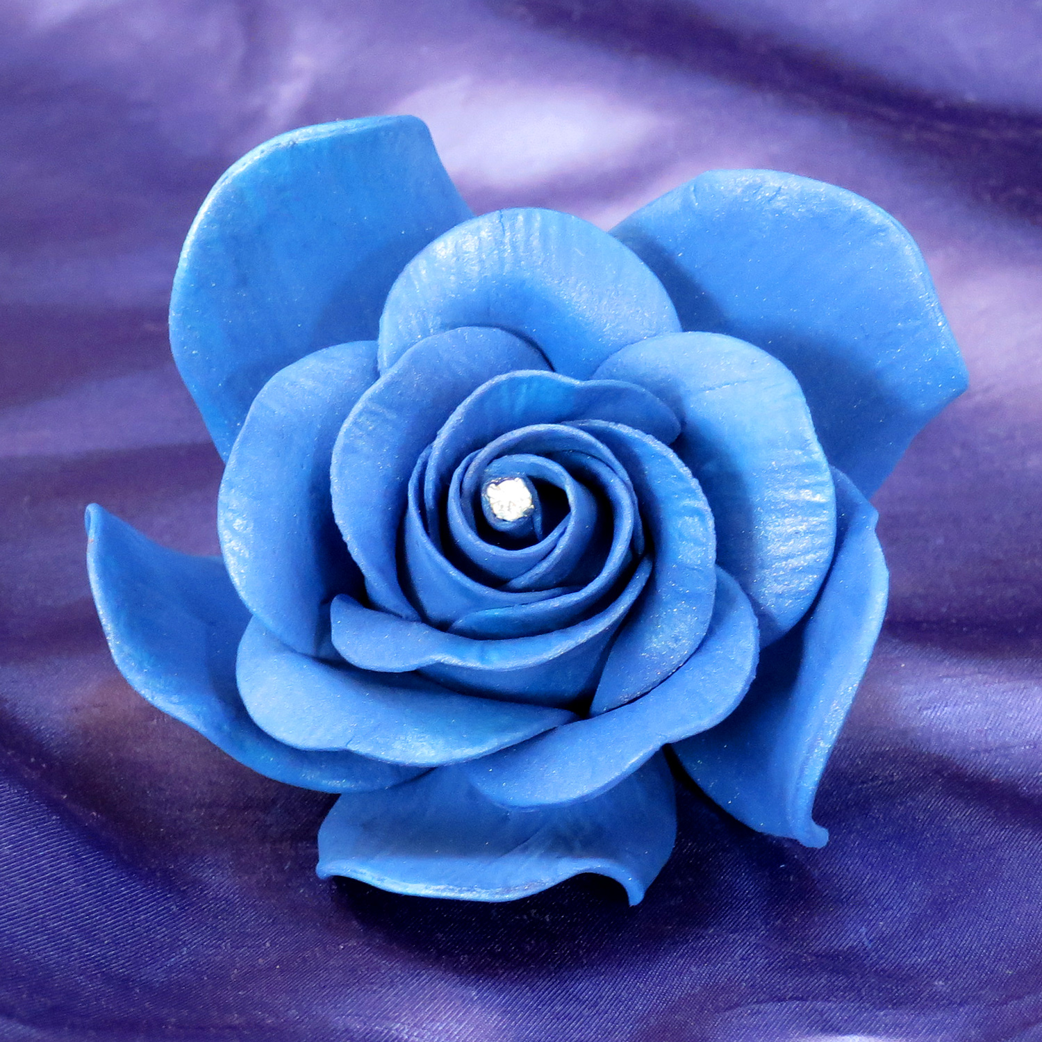 Gianr Royal Blue Diamante Sugar Rose