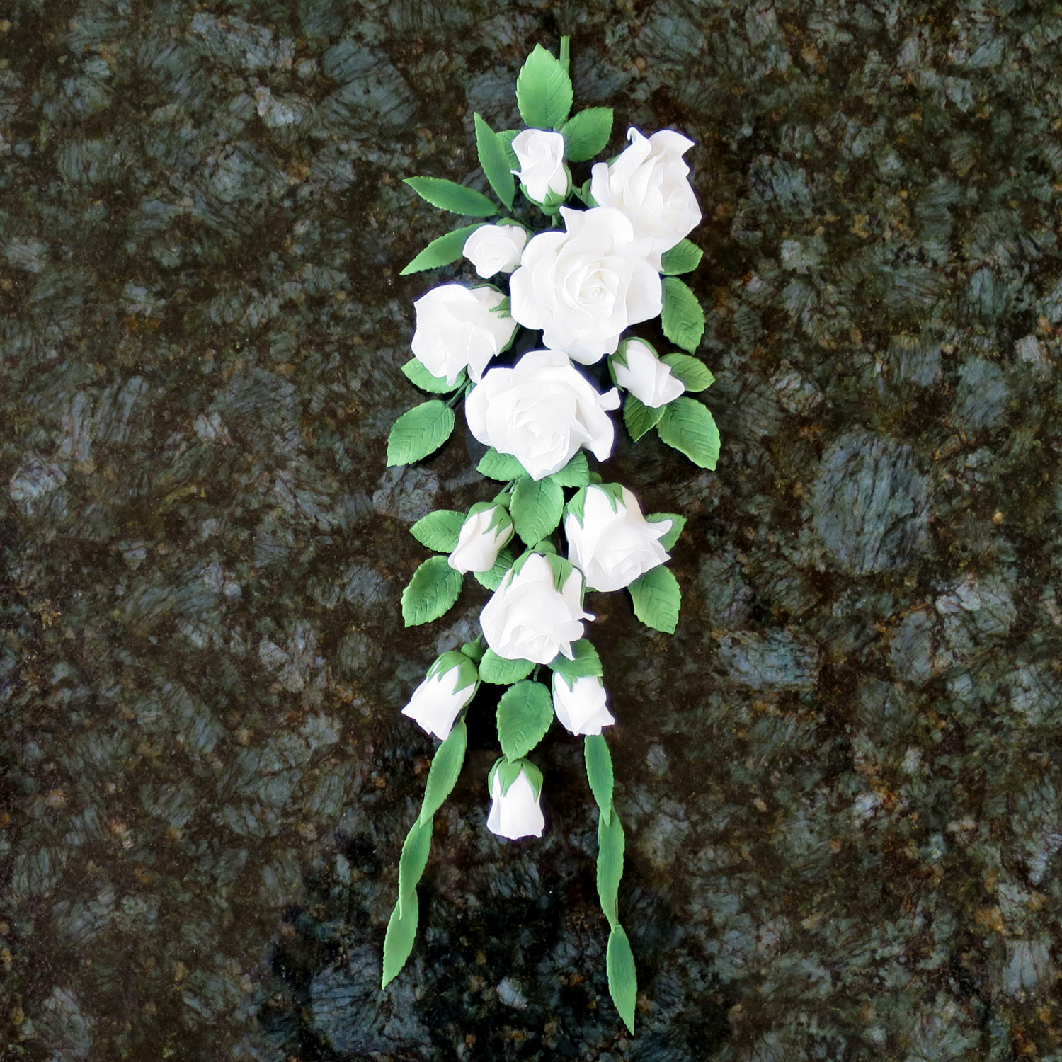Giant White Sugar Rose Spray