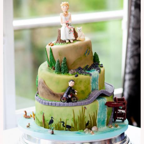 Great Outdoors Wedding Cake.