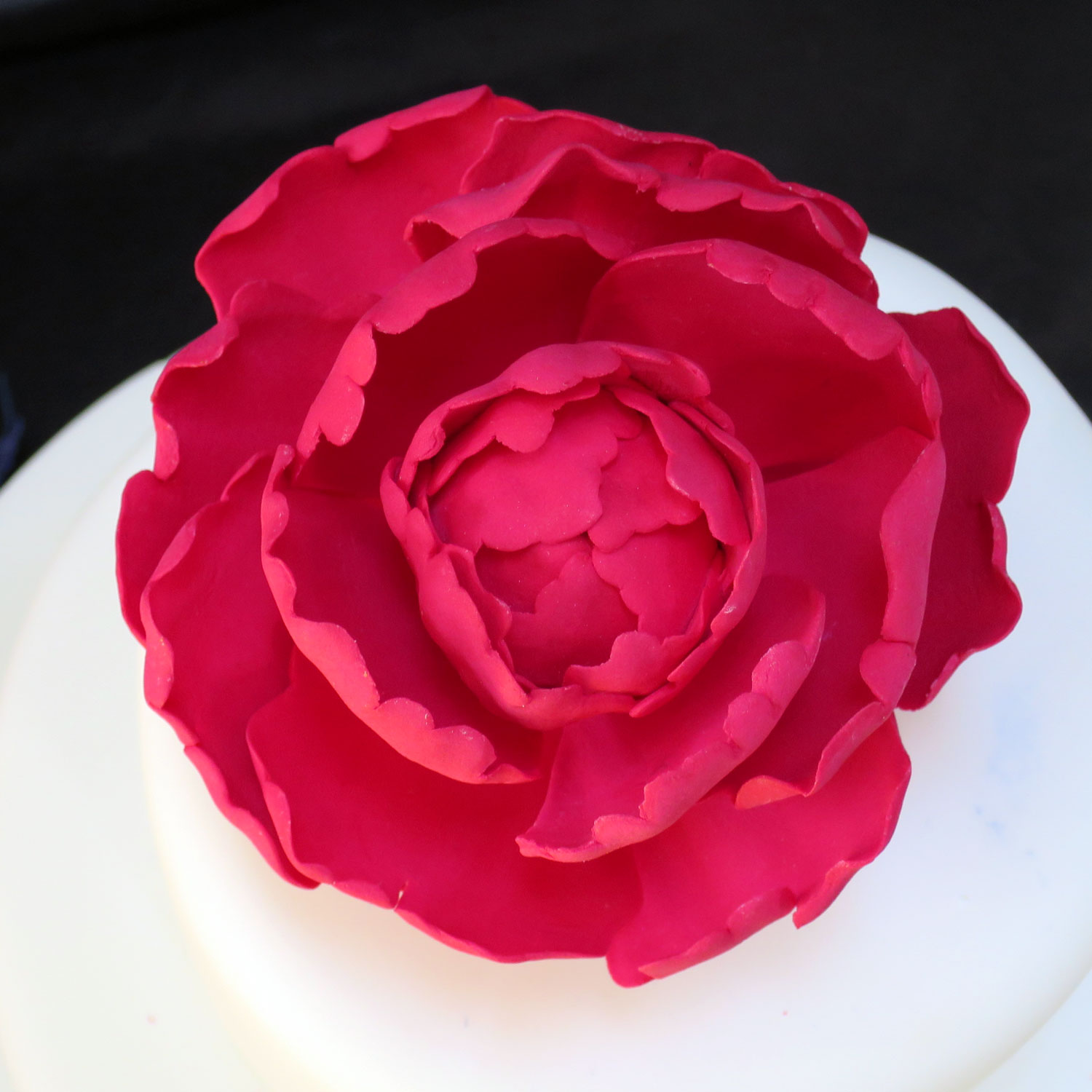 Large Azalea Red Peony Rose Head