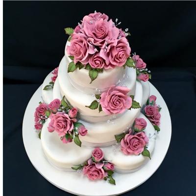 Four elegantly tall tiers