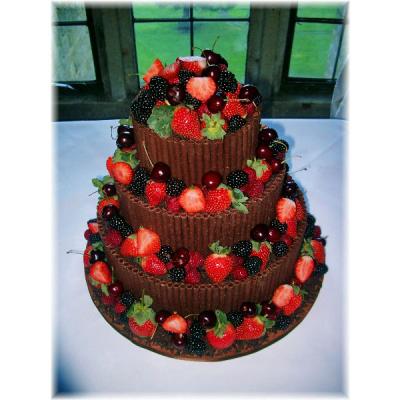 Dark Belgian Chocloate Cigarillo Wedding Cake