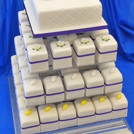Mini Square Wedding Cakes