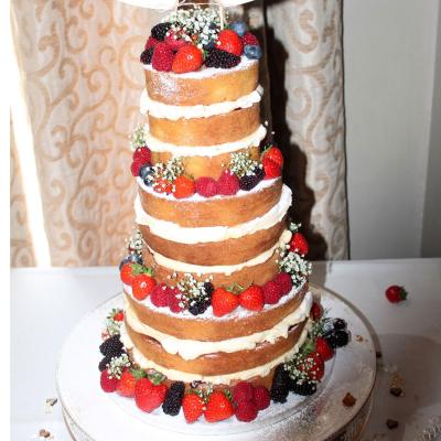 Vanilla Naked Wedidng Cake