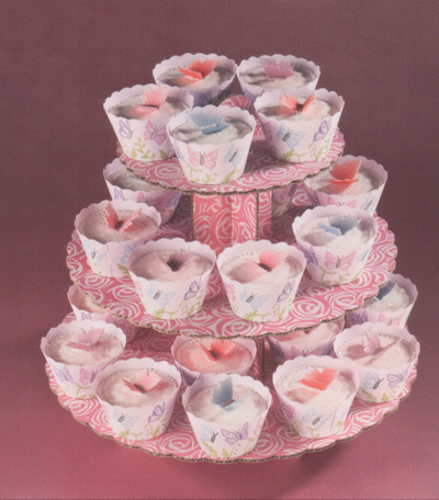 Painted Butterfly Cupcake Wraps